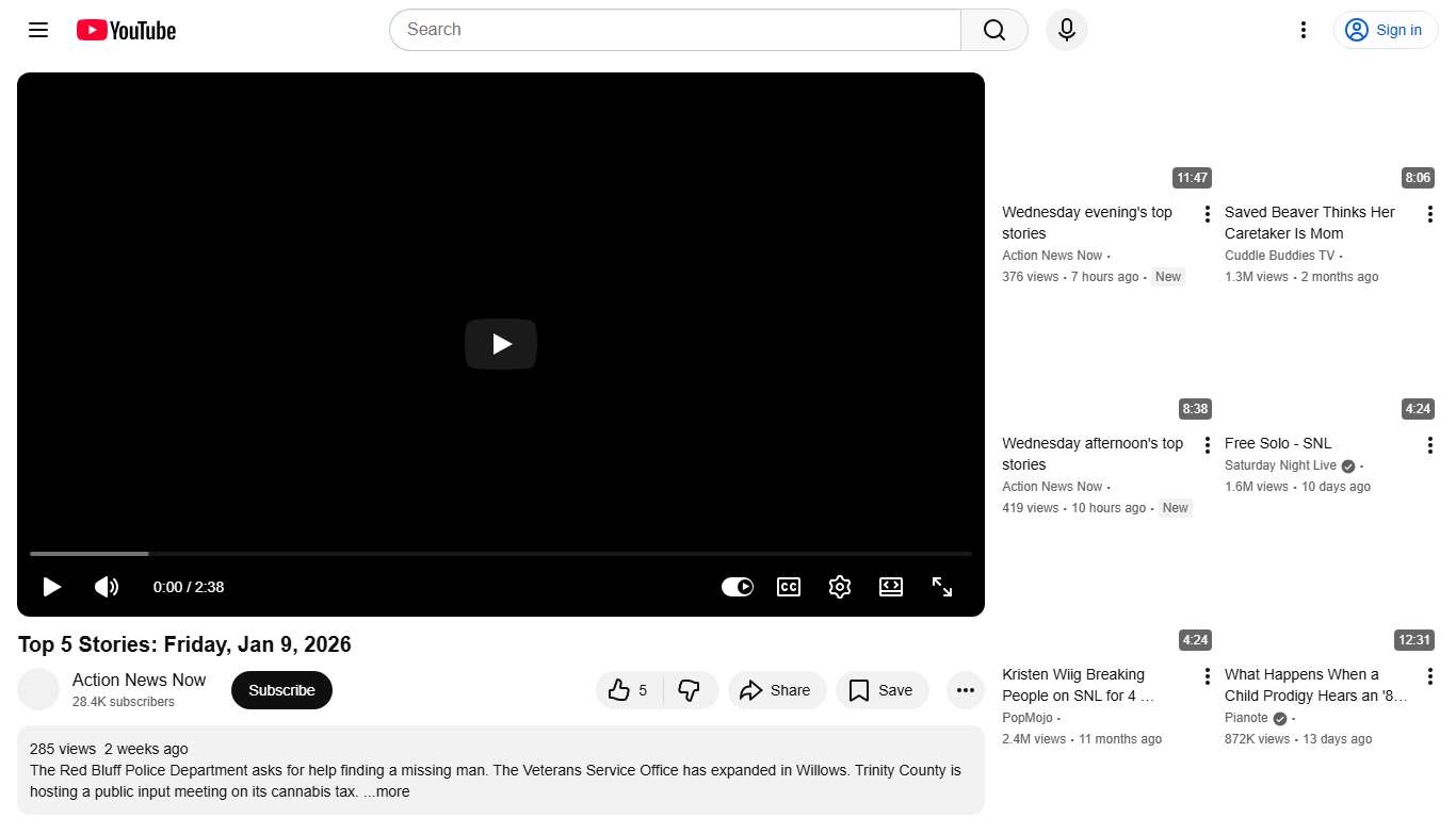 Top 5 Stories: Friday, Jan 9, 2026 - YouTube