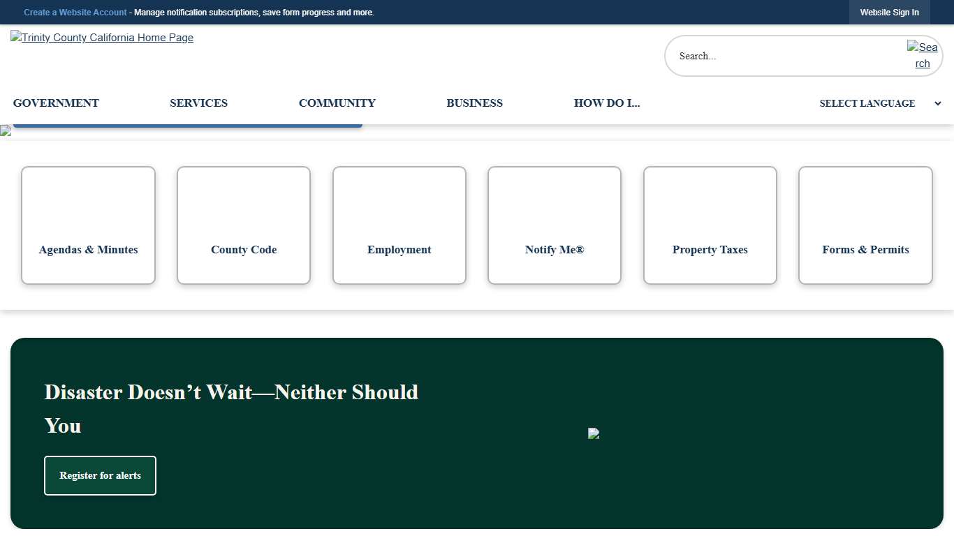 Trinity County, CA Official Website